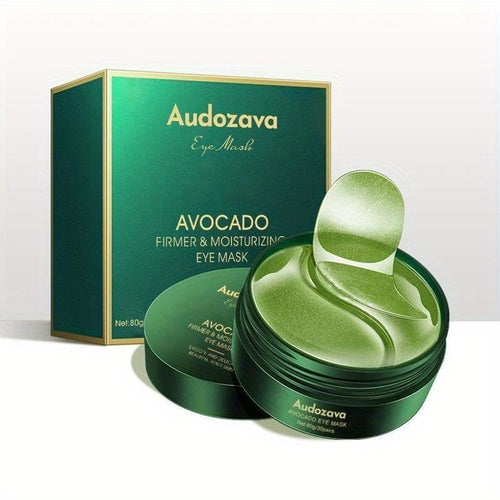 Premium Under-Eye Mask with Collagen and Hyaluronic Acid for Dark Circles, Puffiness, and Eye Bags - Avocado Moisturizing Anti-Aging Eye Mask - Hydrating Under Eye Patches (30 Pairs)