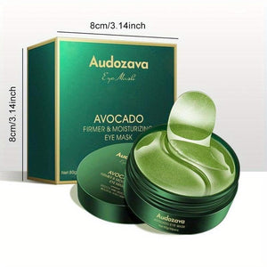 Premium Under-Eye Mask with Collagen and Hyaluronic Acid for Dark Circles, Puffiness, and Eye Bags - Avocado Moisturizing Anti-Aging Eye Mask - Hydrating Under Eye Patches (30 Pairs)