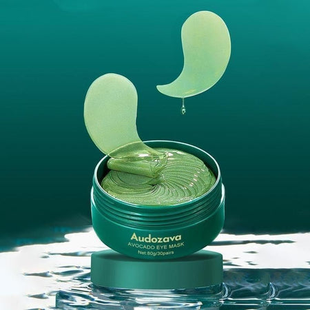 Premium Under-Eye Mask with Collagen and Hyaluronic Acid for Dark Circles, Puffiness, and Eye Bags - Avocado Moisturizing Anti-Aging Eye Mask - Hydrating Under Eye Patches (30 Pairs)