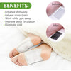 Audozava Foot Pads, Natural Bamboo Vinegar Ginger Powder, Easy to Use and Feel Better, Ginder Foot Pads for Relaxation, Relieve Stress, Improve Sleep, Pain Relief (10pc)